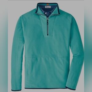 Peter Millar Thermal Flow Half Zip Micro Fleece Green Men's Size XXL